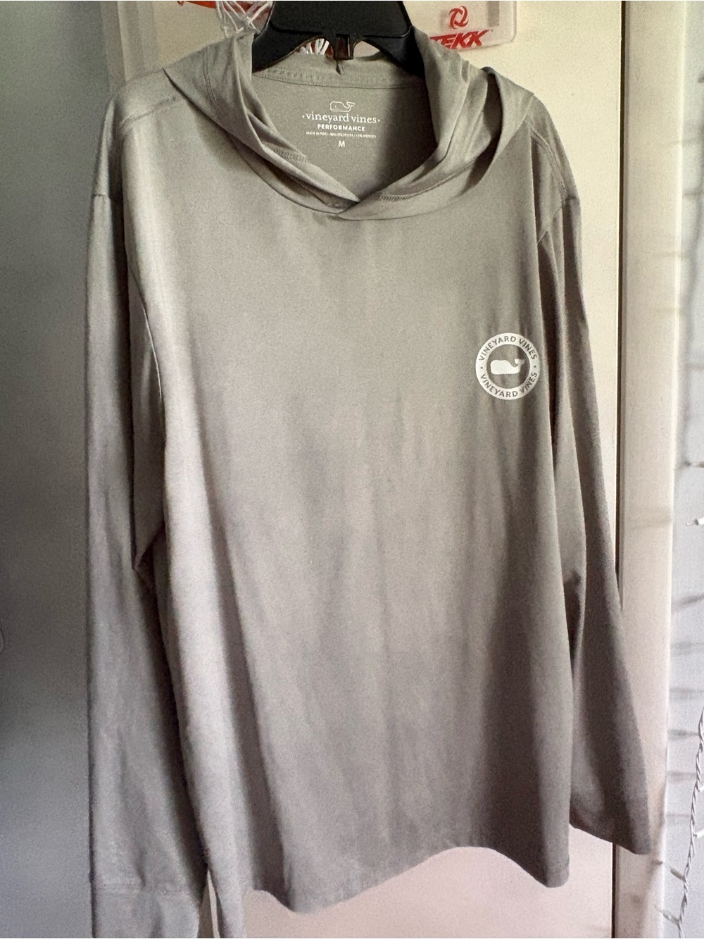 Vineyard Vines Men's Performance Hooded Long-Sleeve Shirt - Gray